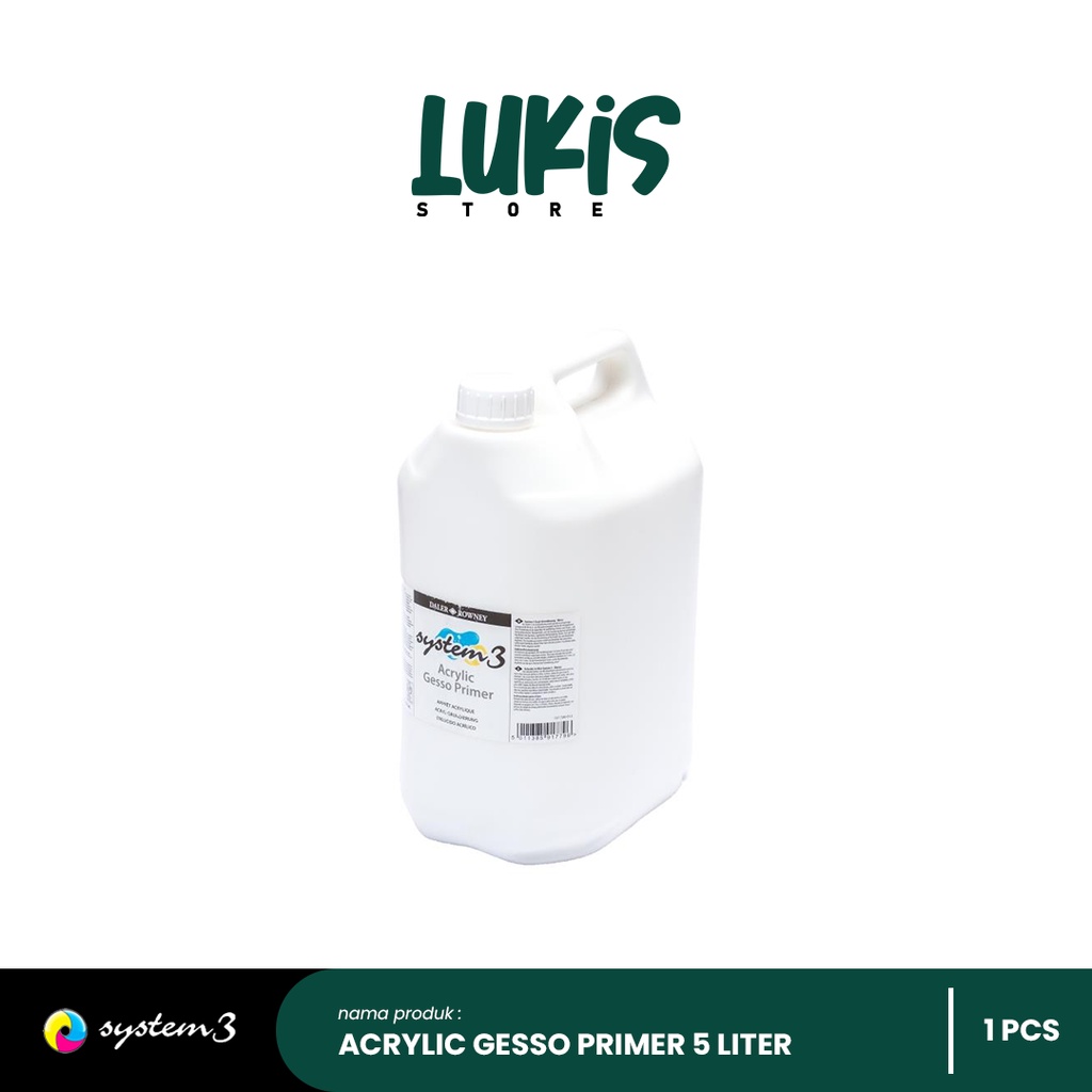 

SYSTEM3 Acrylic Gesso Primer 5 Liter | 127500012