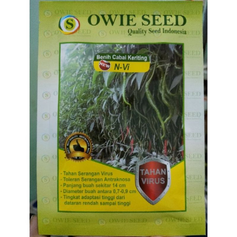 Benih Cabe Keriting N VI kemasan 12,5 gr Owie Seed