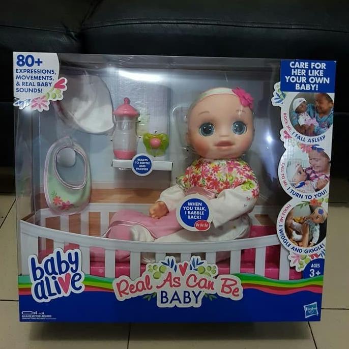 Baby Alive Real As Can Be Baby - Mainan Anak Perempuan stock ada