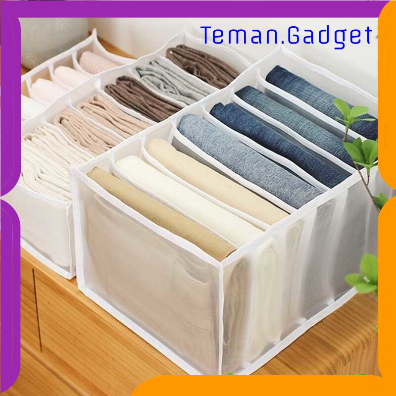 TG-TRV Junejour Kotak Sekat Pembatas Pakaian Organizer Jeans Box 7 Grid - M1468
