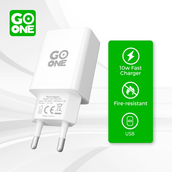 GOONE Kepala Charger Dual Port 10W Single Port USB Charger