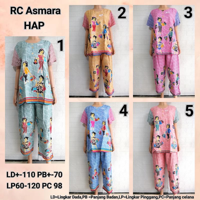 SETELAN HAP RC ASMARA CELANA PANJANG BUSUI FRIENDLY LNE + BBKC + MZK