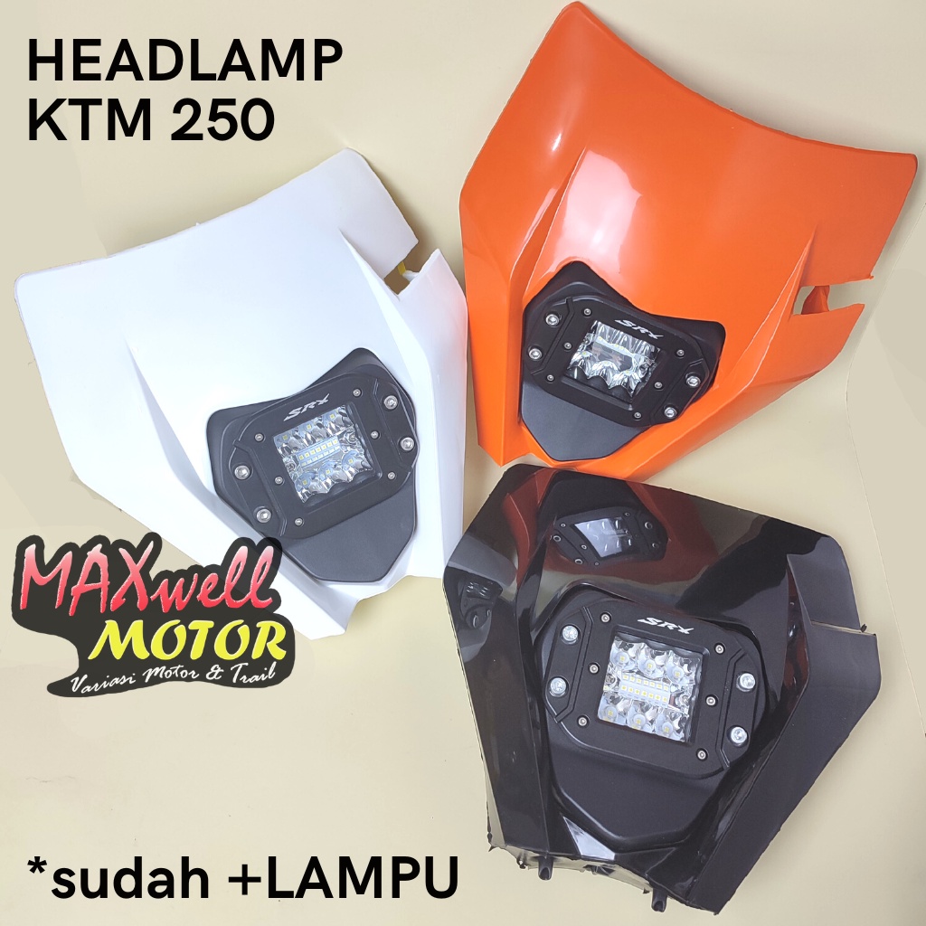 Headlamp ktm 250 / Kedok lampu ktm 250  / Batok lampu ktm250 / lampu ktm 250
