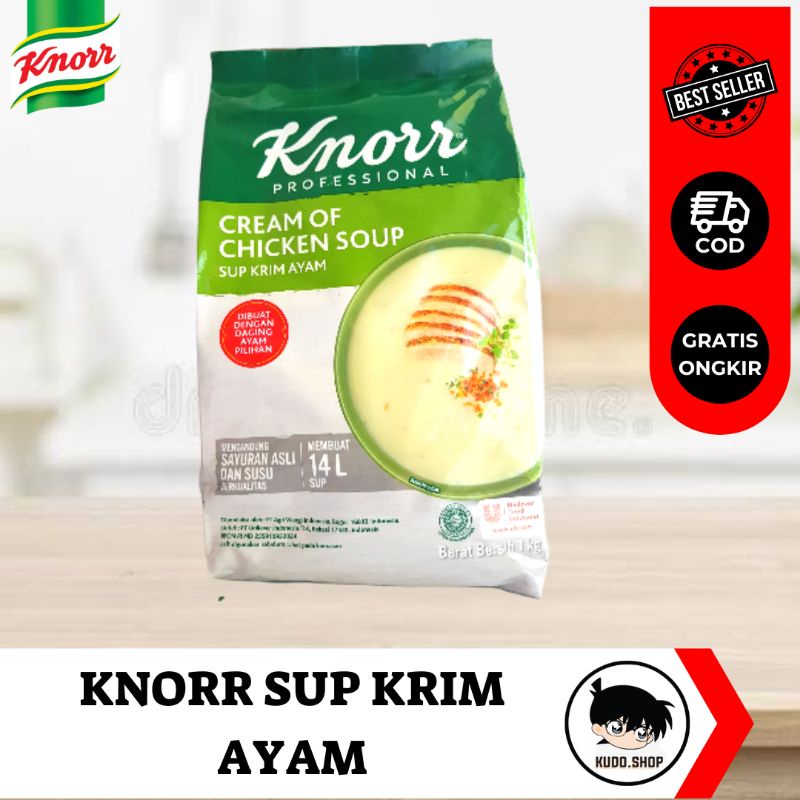 

KNORR Sup krim ayam/ knorr Cream Of Chicken Soup Kemasan 1 kg (Kemasan Baru)