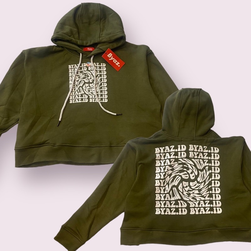 Hoodie Crop Oversize Unfinished SPINNING BYAZ ORIGINAL