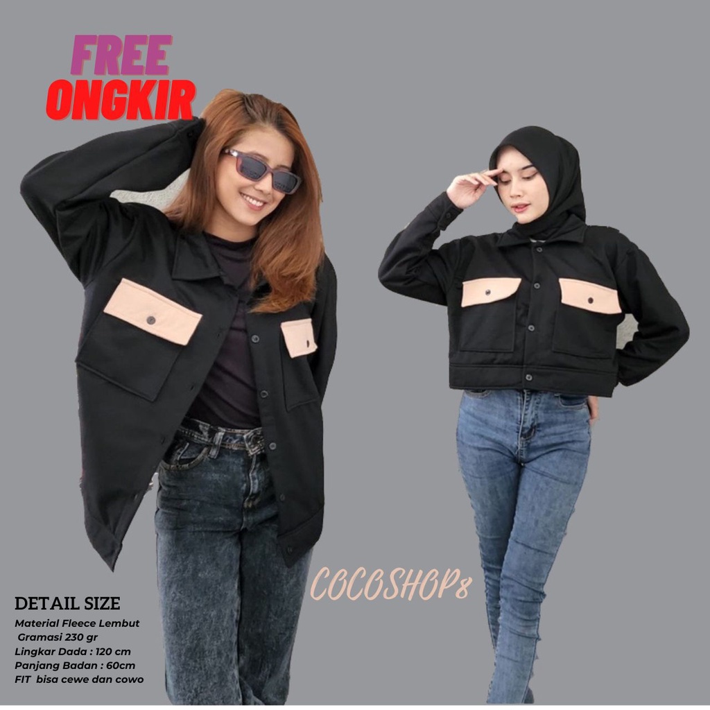 ( ISI 2 PCS )  jaket sweater croope couple aston pasangan terbaru 2022 / jaket pasangan pacar / jake