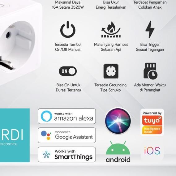 TAKIDA SMART PLUG Bardi Smart PLUG WiFi Wireless Colokan IoT - Bardi Plug