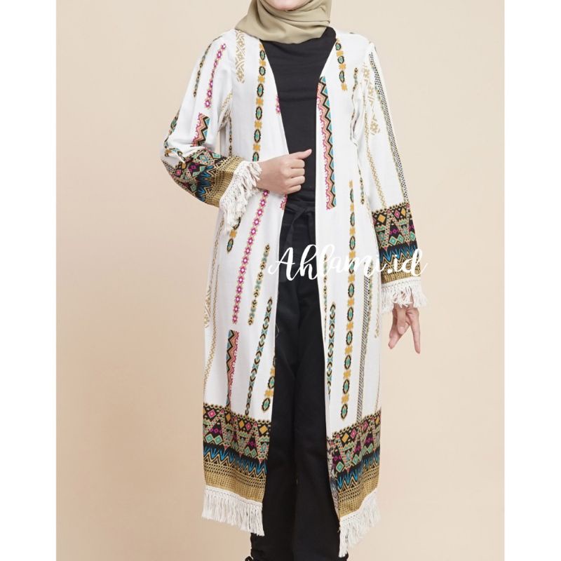 Long Outer Bohemian - Long Cardigan Etnik