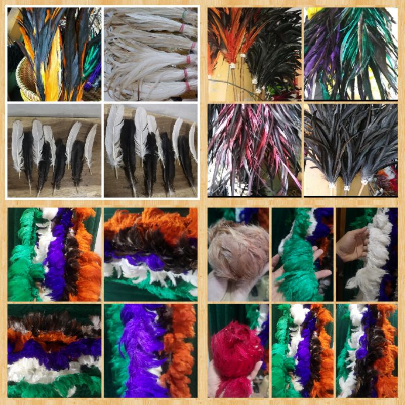 Bulu ayam jago asli lancur syal GERAISURYA