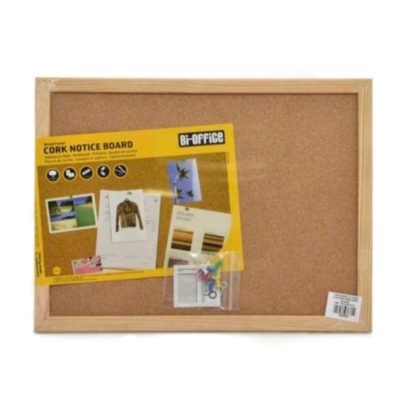 

odi cork board papan buletin 60x45cm papan kayu