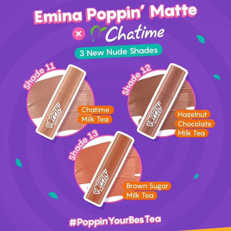 Emina Poppin Matte Lip Cream (New) | EMINA Lipcream