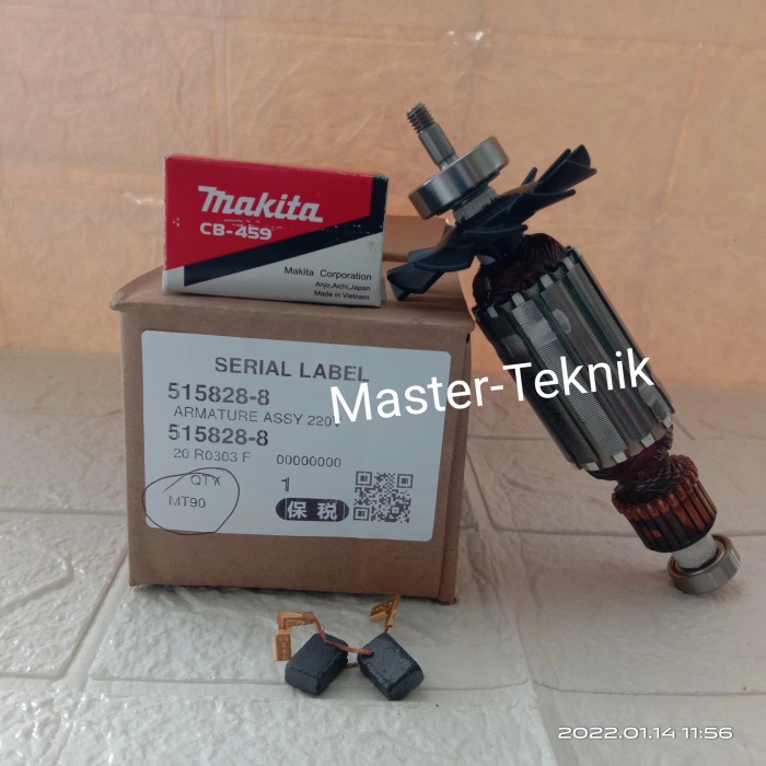 ARMATURE / ANGKER MT90 MT91A MAKTEC ORIGINAL FOR MESIN GERINDA 4" INCH