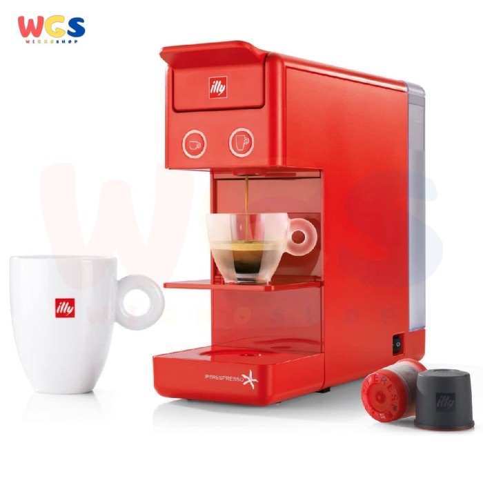 Illy Y3.3 Espresso &amp; Coffee Machine iperEspresso Capsules - Red