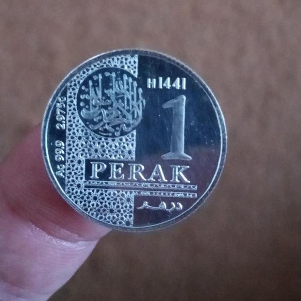 Koin 1 Dirham Perak