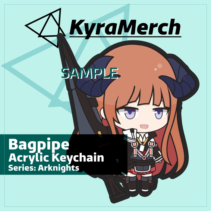 Keychain Arknights Bagpipe
 | KyraMerch Anime Fanmerch Dealer