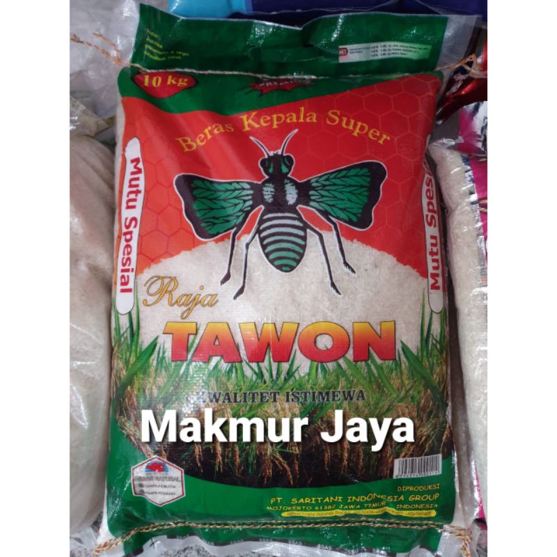 

BERAS RAJA TAWON 10kg (Kepala Super Punel Kwalitas Istimewa) 10kg