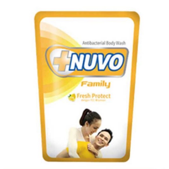 NUVO FAMILY LIQUID ANTI BACTERIAL SABUN MANDI CAIR 60 ml BODY WASH POUCH