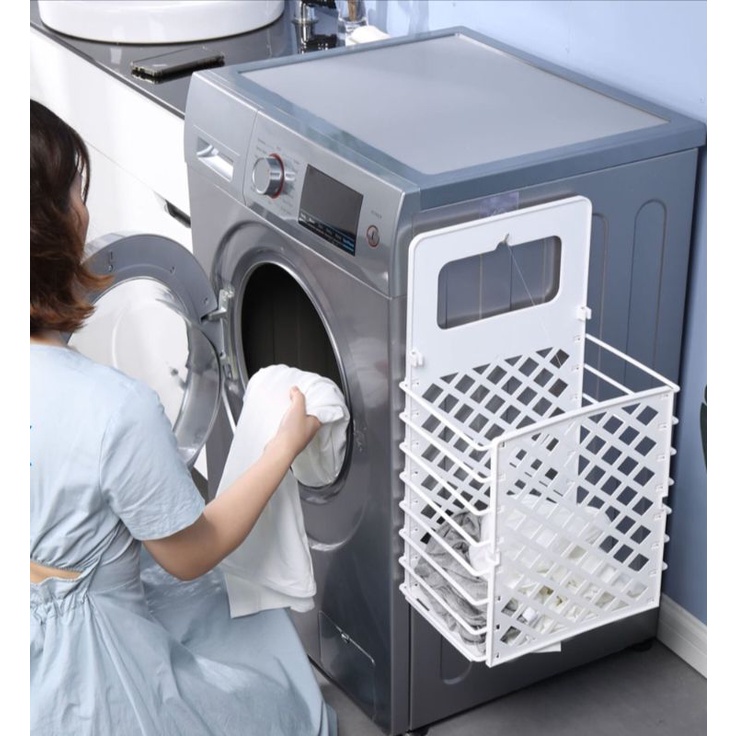 STORA Keranjang Laundry Gantung Collapsible/Kerangjang Portable/Laudry