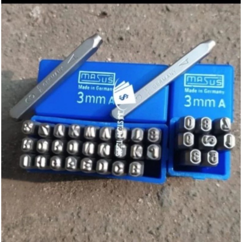 

Masus Germany Huruf Ketok dan Angka Ketok Set 3 mm Stamp Punch Letter