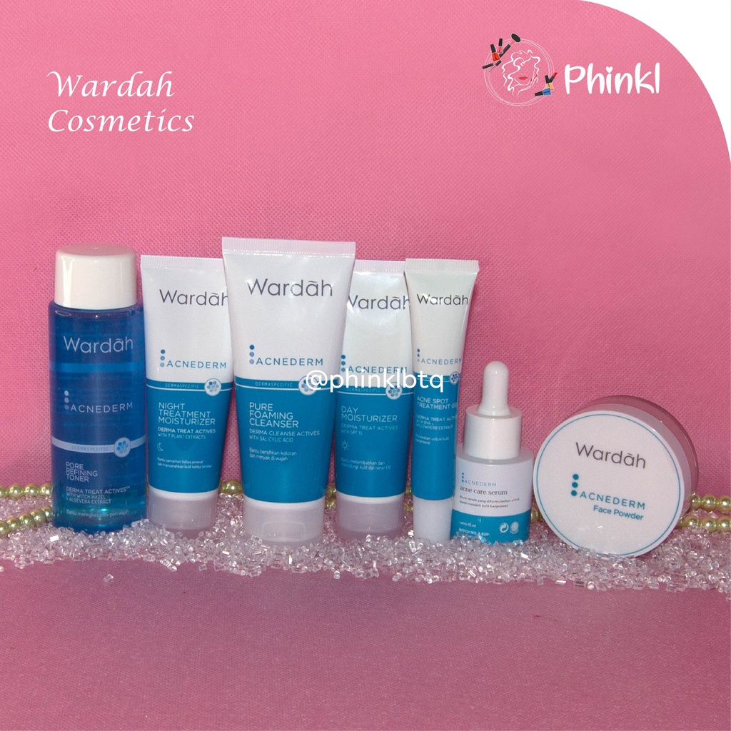 `ღ´ PHINKL `ღ´ ᘺᗩᖇᕲᗩᕼ Wardah acnederm series untuk jerawat kulit berminyak. dan beruntus