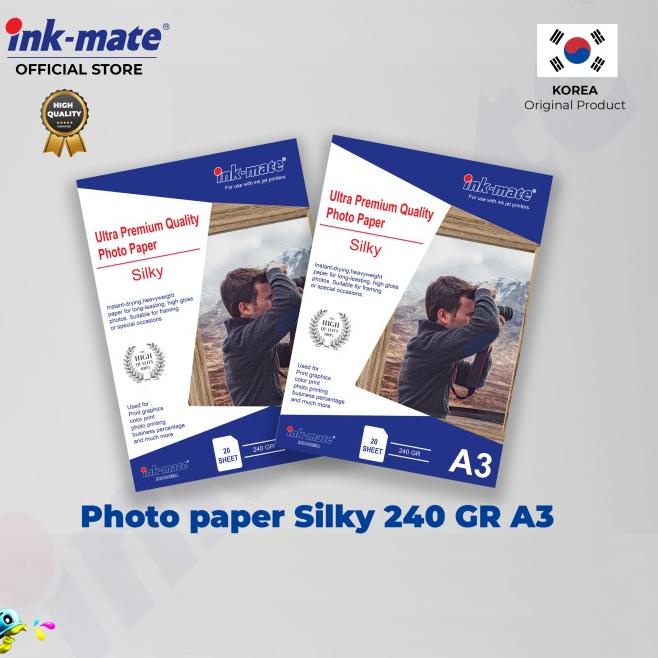 

Kertas Foto Inkmate Photo Paper Silky A3 240gr
