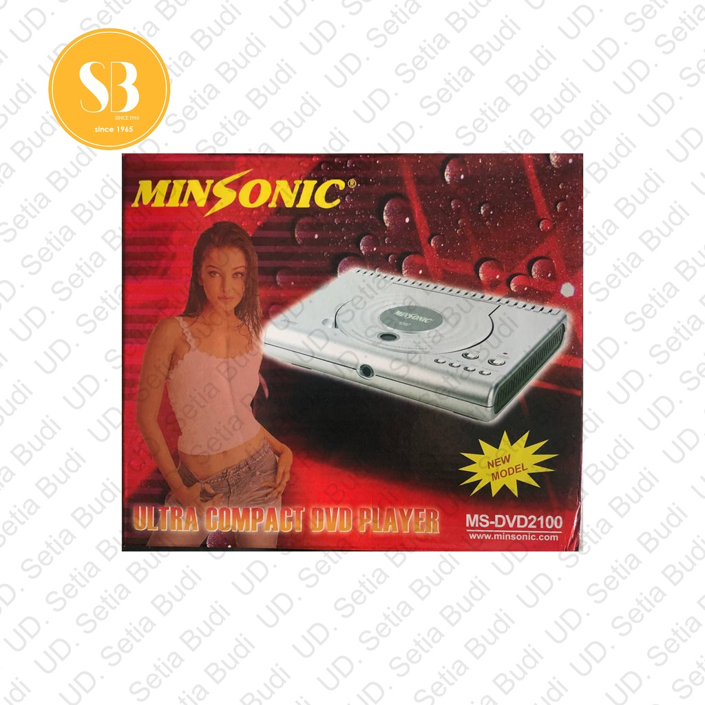 DVD Player Portable Minsonic 2100 Baru Cuci Gudang