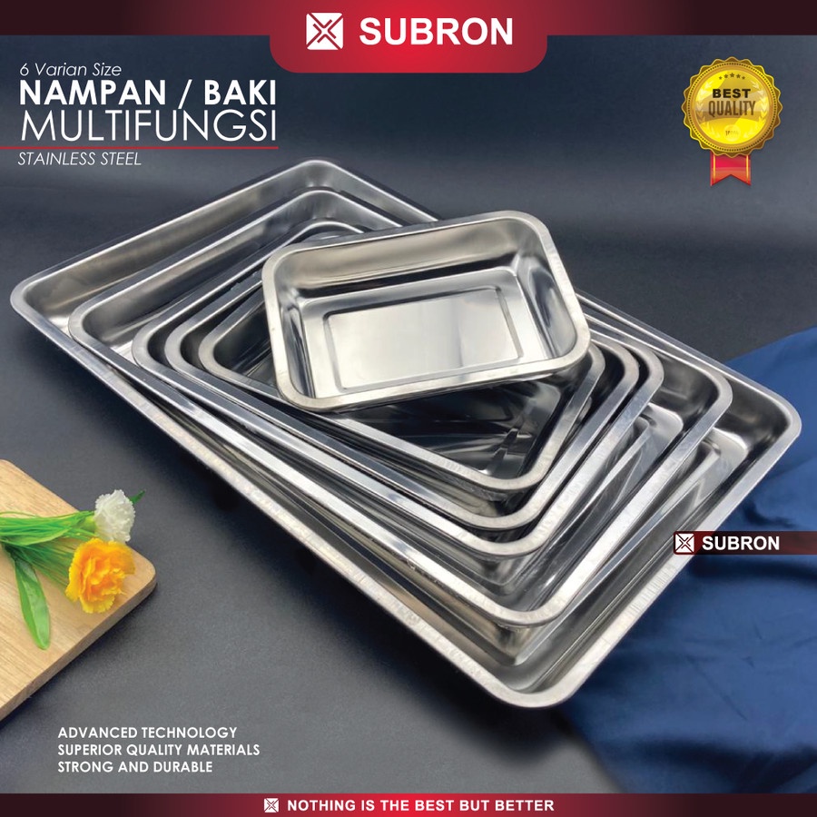 Nampan Stainless 40cm x 30cm