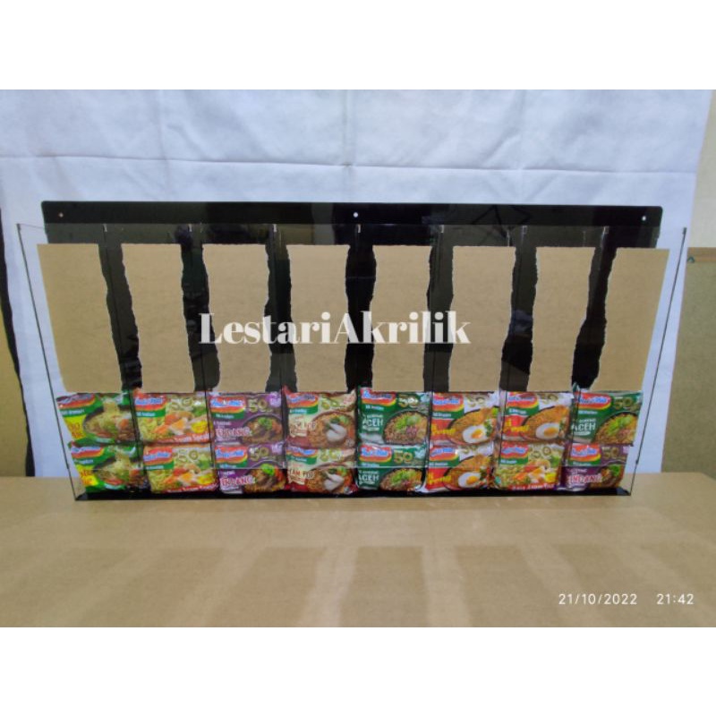 rak indomie akrilik / rak mie instan type 8 selot