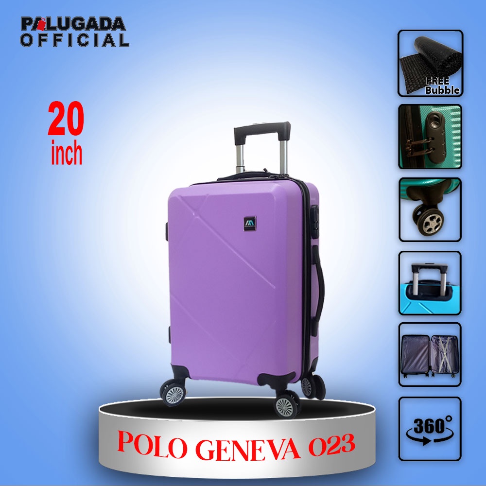 KOPER FIBER 20 INCH POLO GENEVA  203 KOPER FIBER ABS FREE PACKING BUBBLE GARANSI