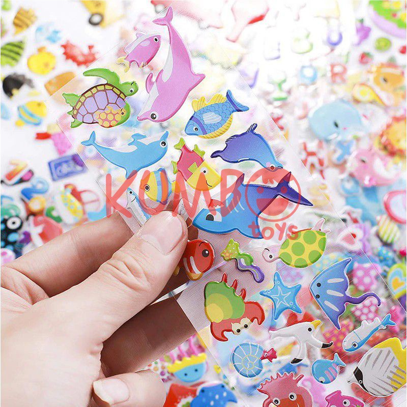Sticker 3D Sticker Timbul Mainan Tempel Anak Karakter
