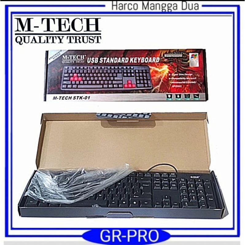 keyboard Kibot USB standar PC komputer  plus mouse usb m tech paket kibot mos