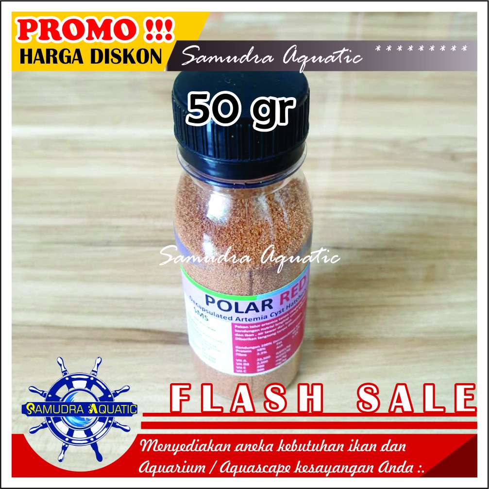 Polar Red | Artemia tanpa Cangkang | Atemia Instan | Daya Hidup Burayak Ikan Lebih Kuat