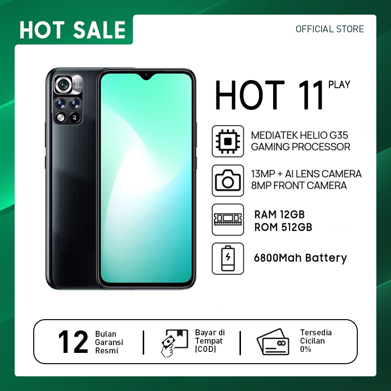 【Pengiriman gratis】HOT 11 Play HP Murah Cuci Gudang RAM 12GB ROM512GB Garansi resmi Gratis Ongkir hp