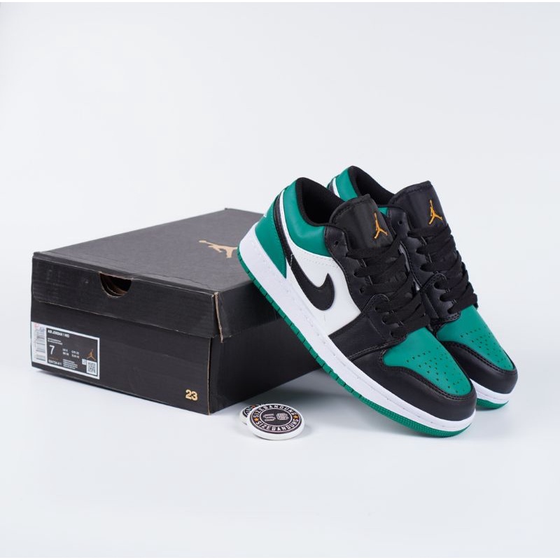 Sepatu Nike Jordan 1 Low Green Toe