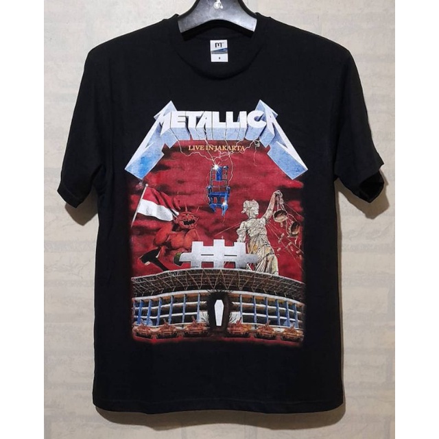Kaos musik Metallica - Live jakarta