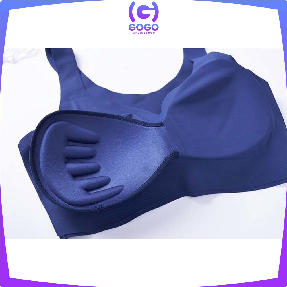 GOGO-P44 Bra Busa Tanpa Kawat Bahan Halus Pakaian Dalam Wanita Elastis Push Up Sport Bra BH Yoga Murah