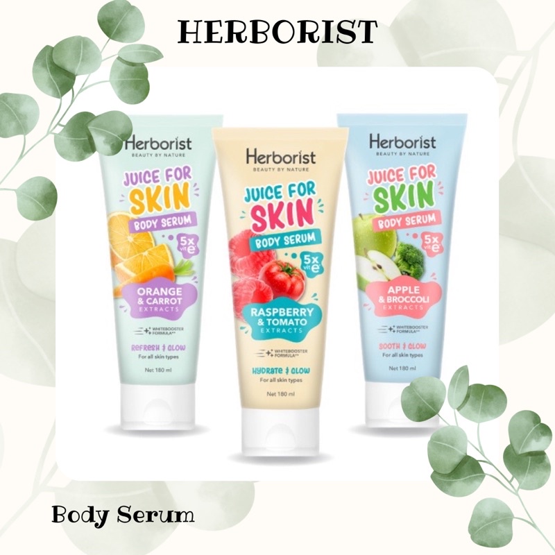 HERBORIST JUICE FOR SKIN Body Serum Body Scrub Face Scrub
