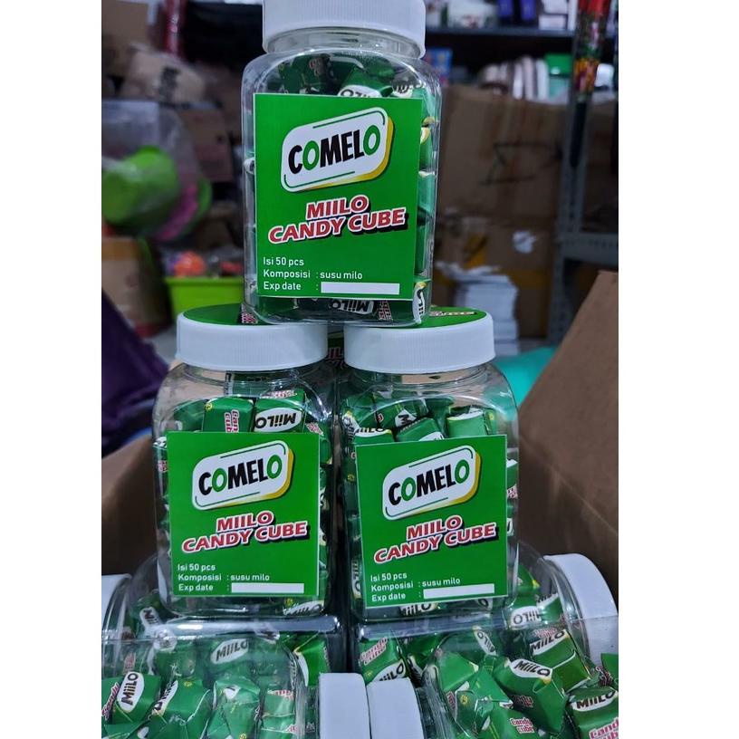 

→ Milo Cube kemasan toples kotak isi 50pcs Comelo ↠