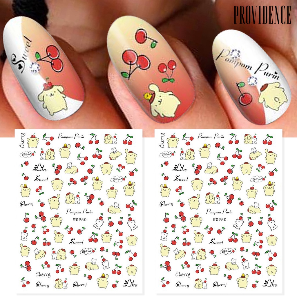 Providence Stiker Kuku Motif Kartun Anime Untuk Nail Art DIY