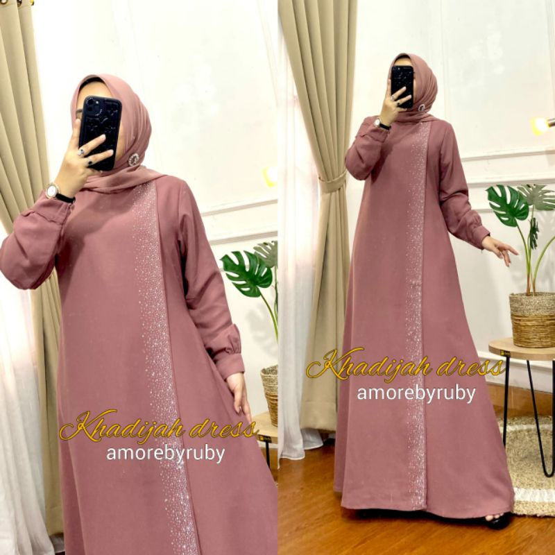 KHADIJAH DRES/DRES MEWAH SWAROSKY YG ELEGAN/AMORE BY RUBY