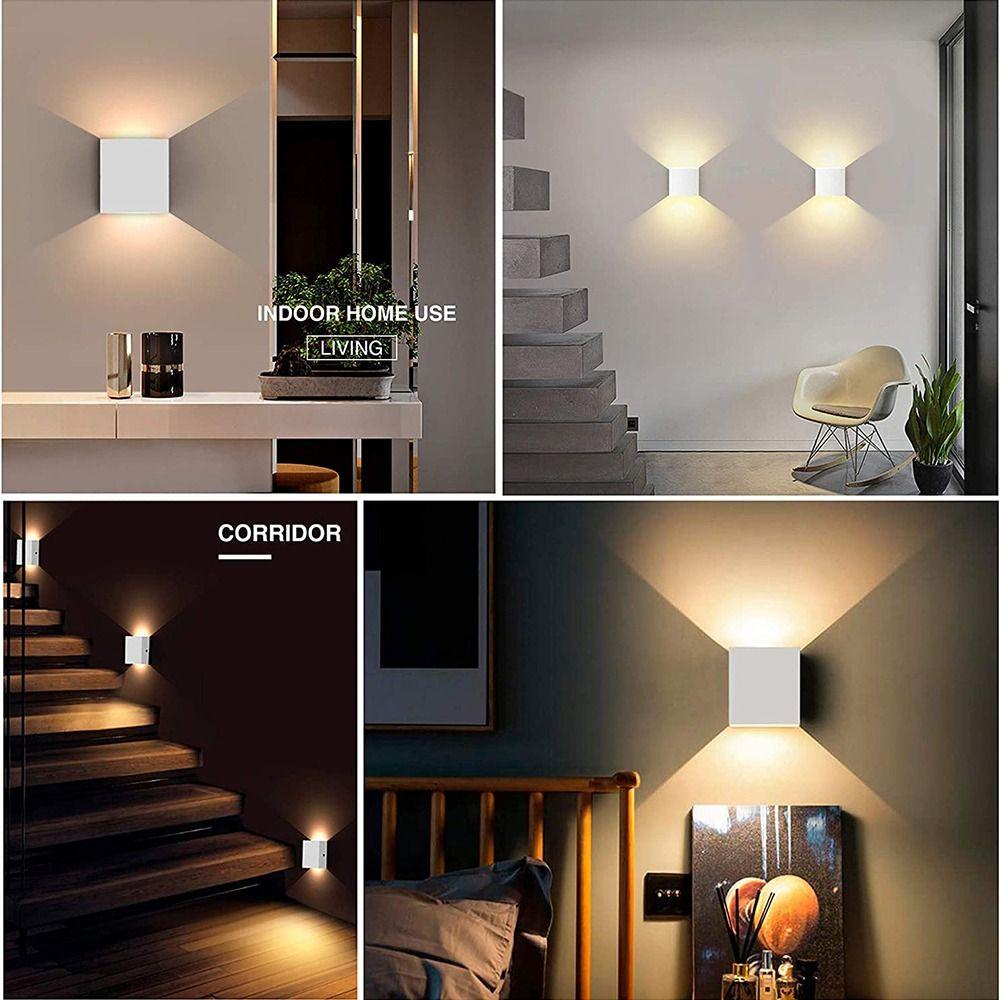 【 ELEGANT 】 Lampu Dinding Portable Aluminium Lorong Pencahayaan Taman Kamar Tidur Dekorasi Rumah Kamar Anak Night Light