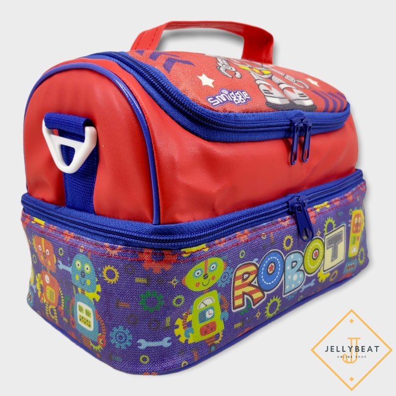 Tas Susun MOTIF SMIGGLE ROBOT /Tas Slempang Smiggle /Lunch Bag Susun