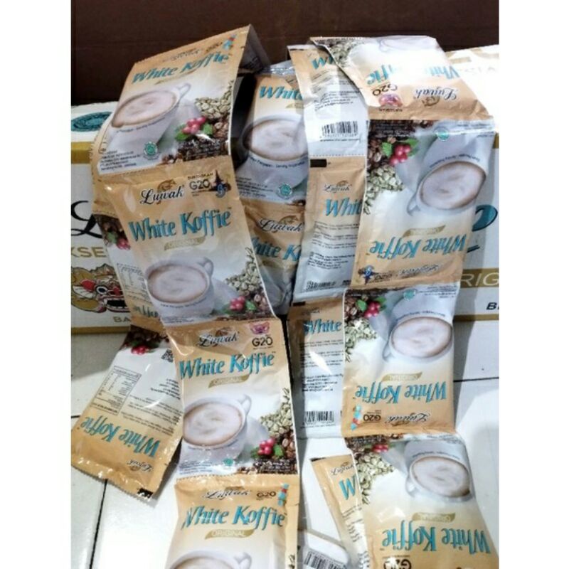 

KOPI LUWAK WHITE COFEE 1RENCENG ISI 10pcs