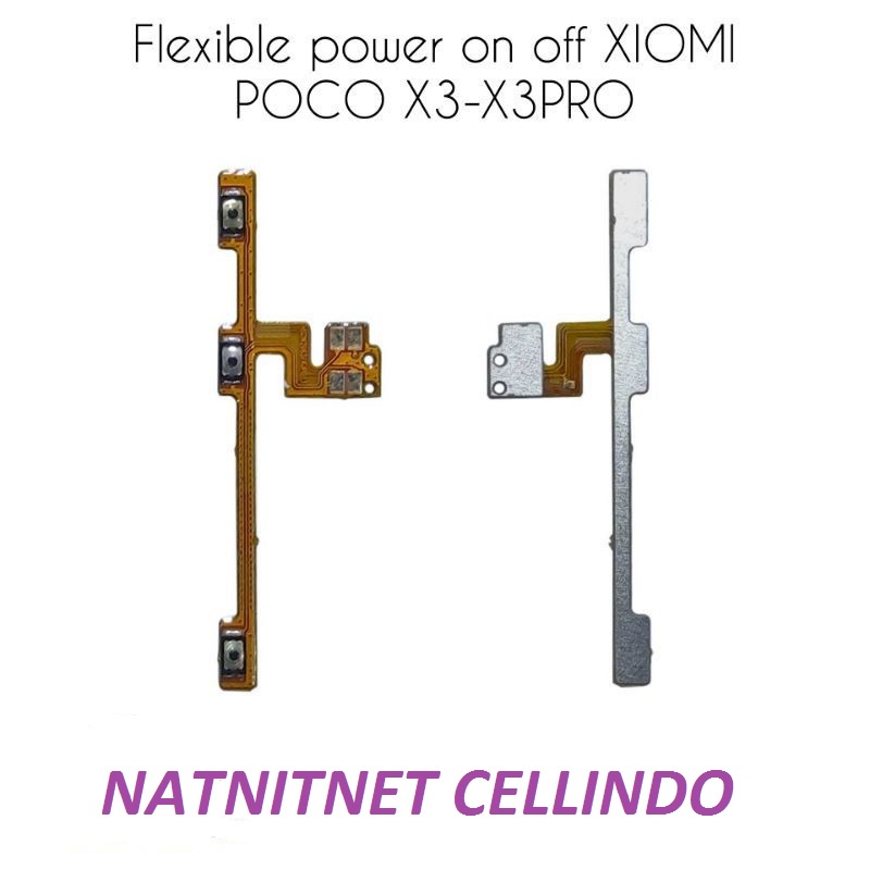 FLEXIBLE ON OFF PLUS VOLUME XIAOMI POCO X3 / POCO X3 NFC / POCO X3 PRO ORIGINAL OEM