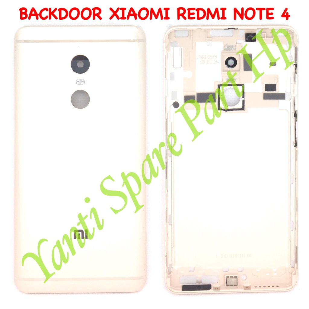 Backdoor Tutup Belakang Xiaomi Redmi Note 4 Mediatek Original Terlaris New