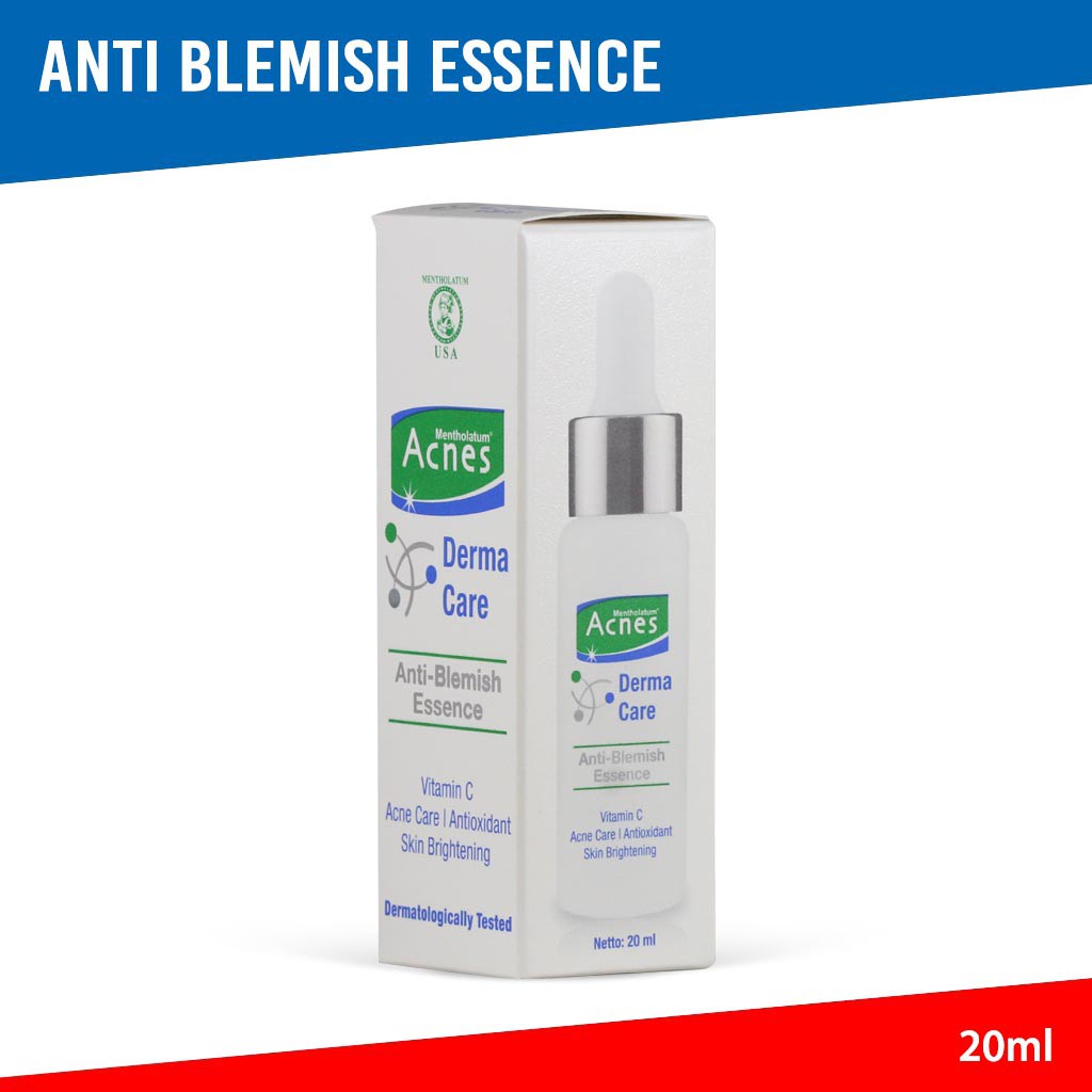 ACNES Derma Care Gentle Cleanser 120gr / Anti Blemish Essence 20ml - Acnes Cleanser/Essence Original BPOM