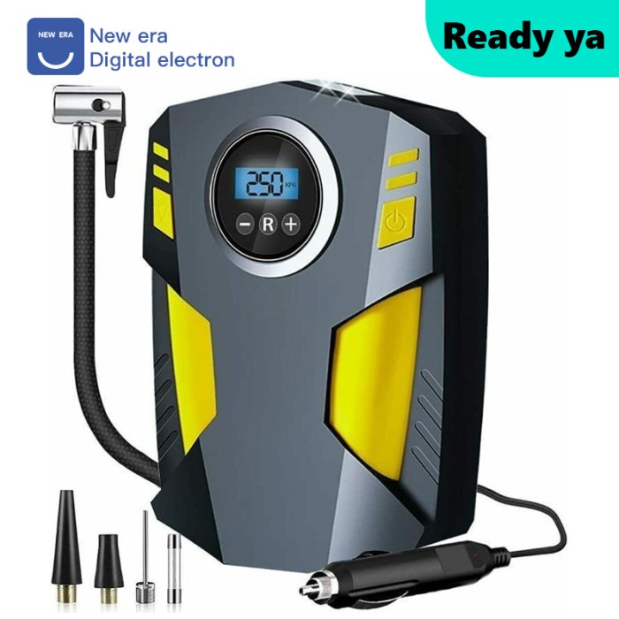 Pompa Mobil Portable Inflator Pompa Ban Mobil Elektrik LCD Pompa Mobil