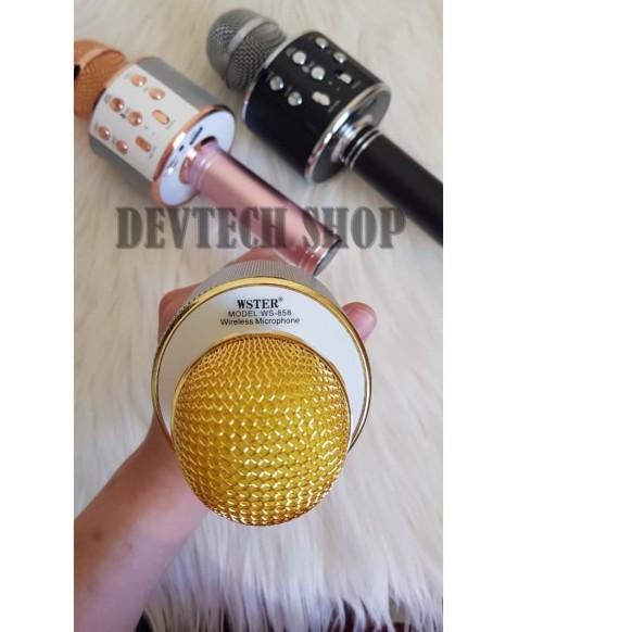 PROMO  PORTABLE WS858 / WS 858 SPEAKER SMULE ORIGINAL - Kuning