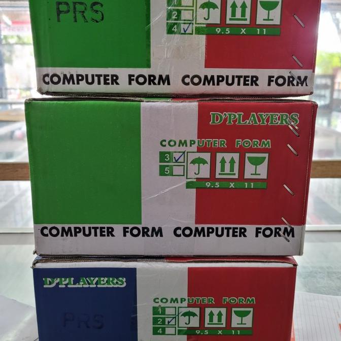 

SALE Continuous Form Kertas Komputer NCR D'PLAYERS 9.5 x 11 3 Ply : 2 / PRS
