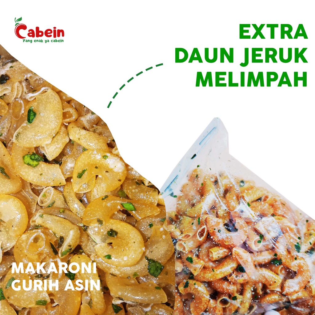 

COD MAKARONI CABEIN SEBLAK KRIUK GURIH ASIN BUKAN BANTET KEMASAN 75gr